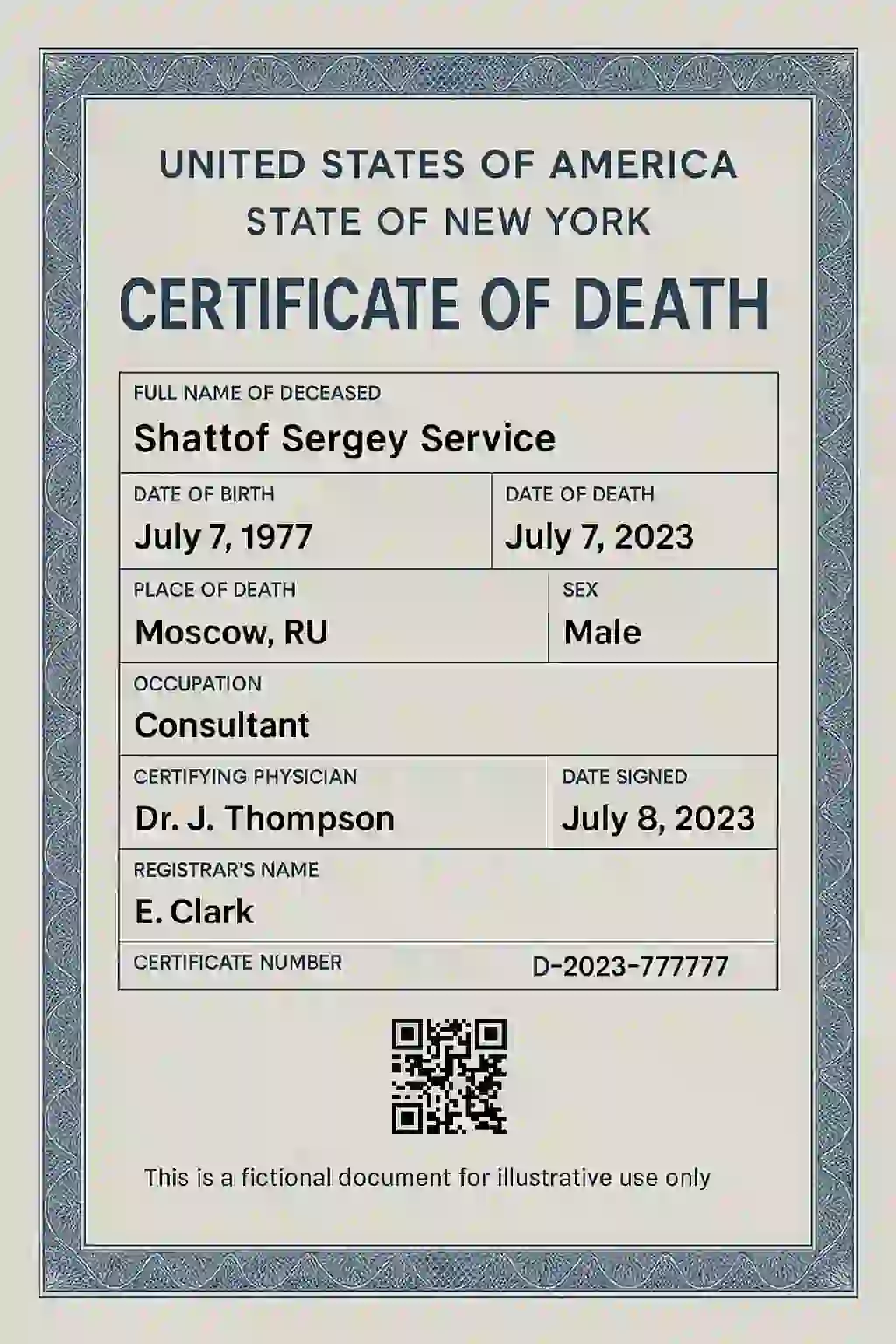 Продажа свидельства